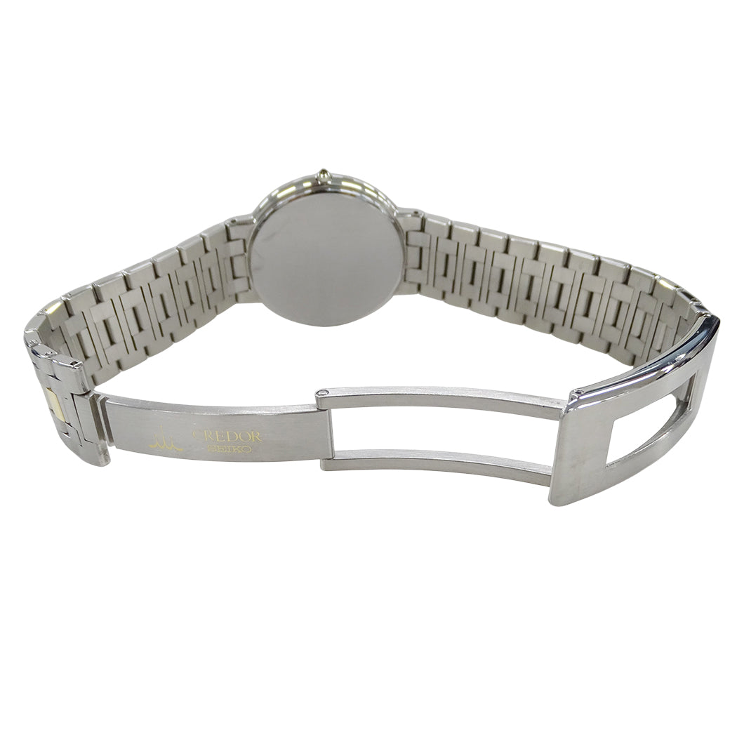 SEIKO セイコー クレドール 2F70-0640 メンズ 腕時計 クオーツ QZ SS 18KTベゼル 磨き済み【中古】
