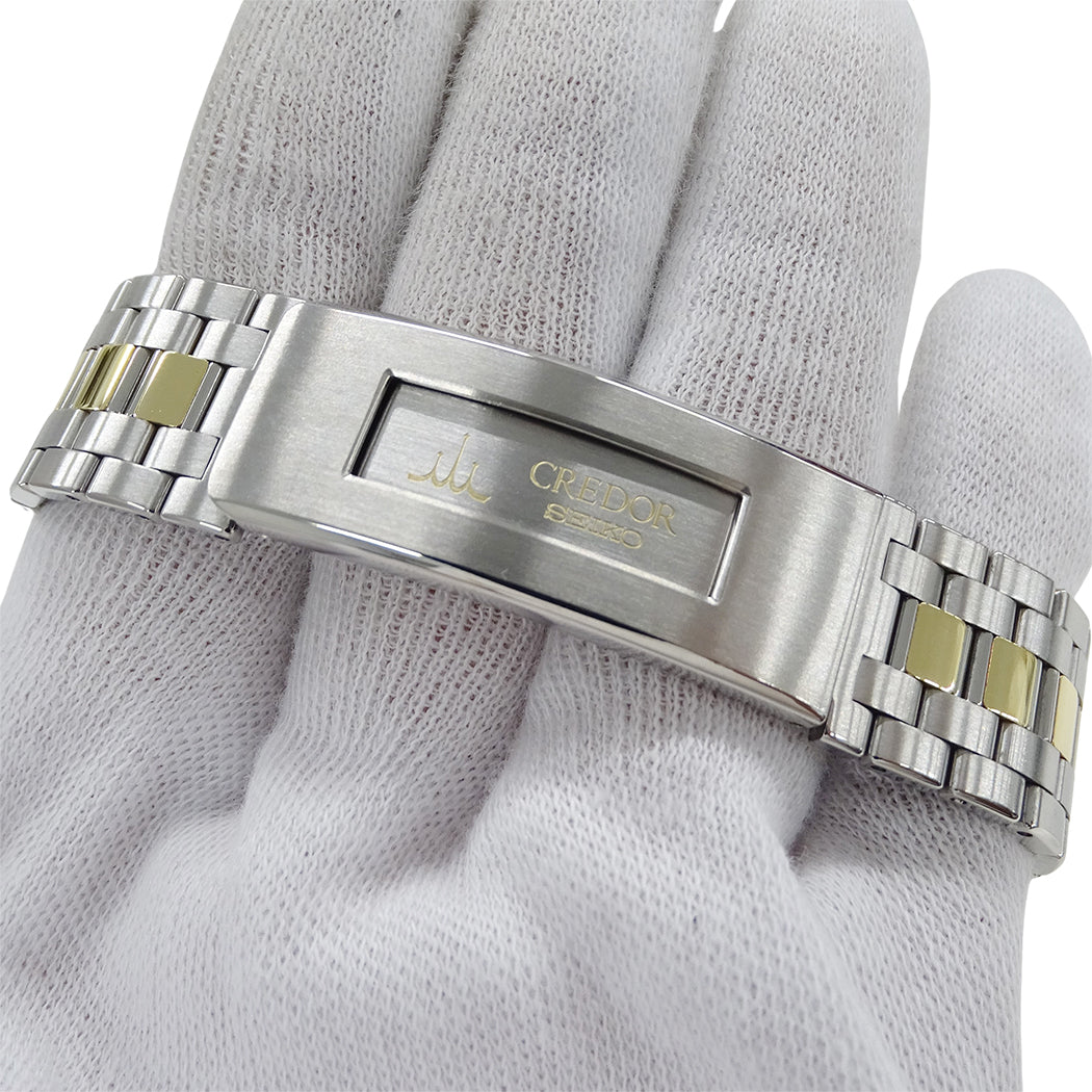 SEIKO セイコー クレドール 2F70-0640 メンズ 腕時計 クオーツ QZ SS 18KTベゼル 磨き済み【中古】