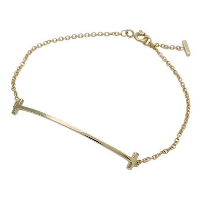 TIFFANY&Co. ティファニー Tスマイル ブレスレット 750YG ゴールド レディース 磨き済み 【中古】