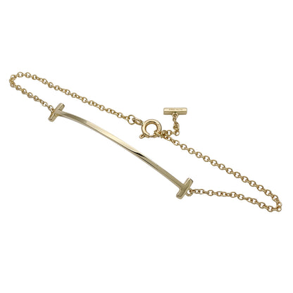 TIFFANY&Co. ティファニー Tスマイル ブレスレット 750YG ゴールド レディース 磨き済み 【中古】
