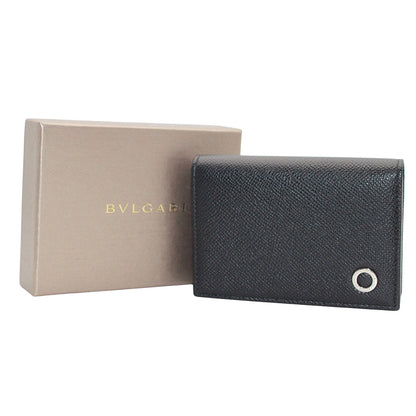 BVLGARI ブルガリ カードケース ブルガリブルガリ ブラック レザー レディース メンズ 【中古】