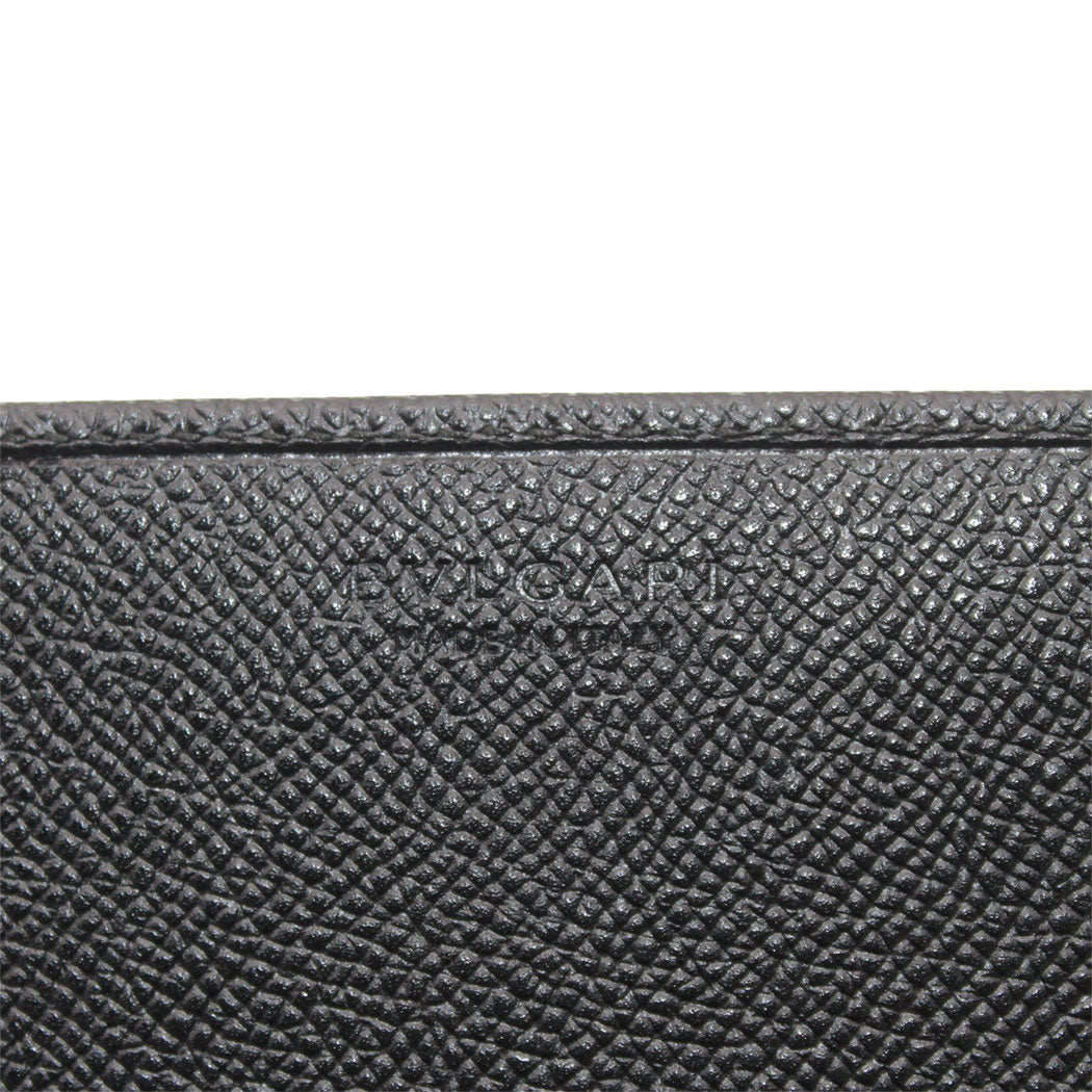 BVLGARI ブルガリ カードケース ブルガリブルガリ ブラック レザー レディース メンズ 【中古】
