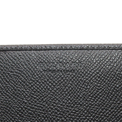 BVLGARI ブルガリ カードケース ブルガリブルガリ ブラック レザー レディース メンズ 【中古】