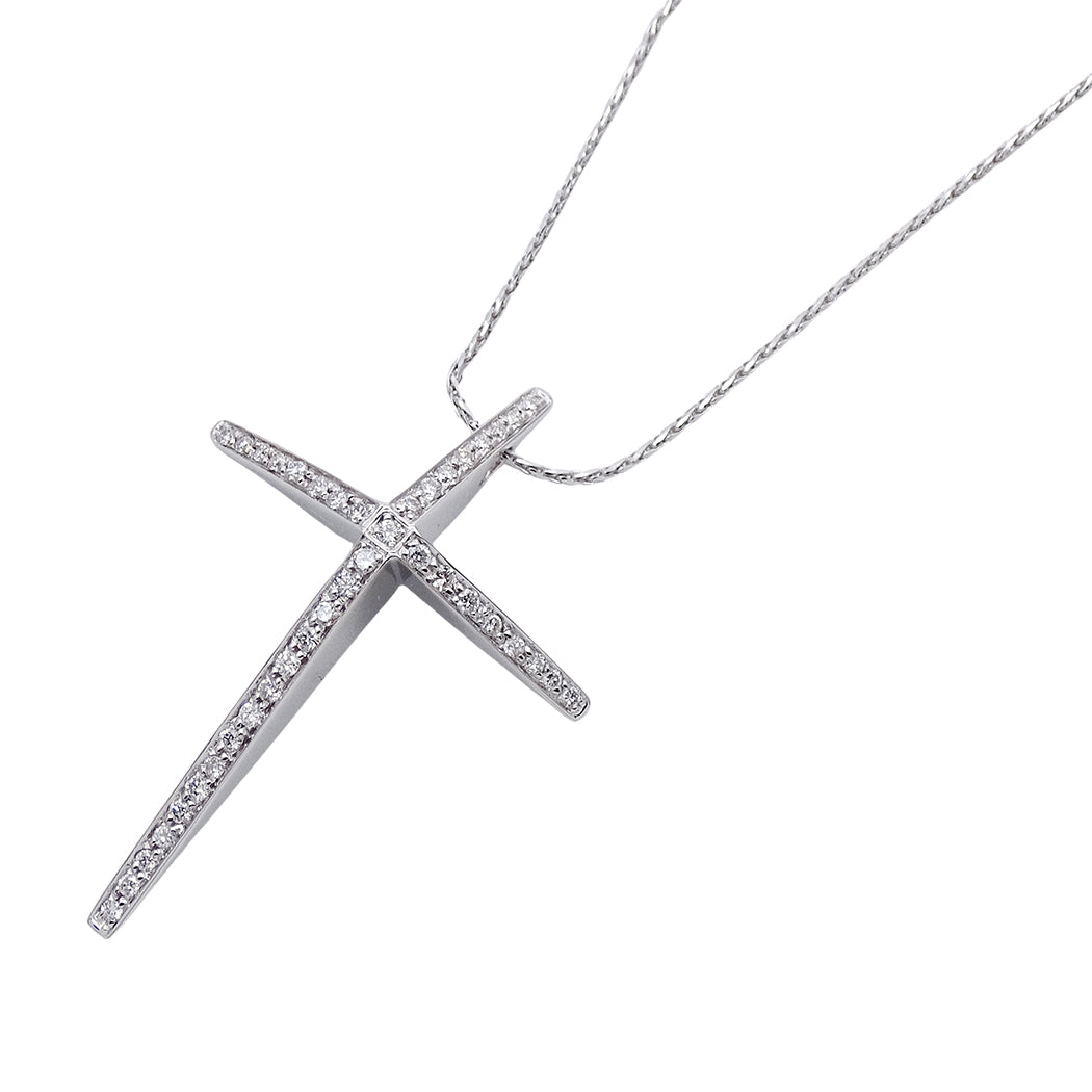CHIMENTO キメント ネックレス 750WG ホワイトゴールド レディース メンズ 磨き済み【中古】