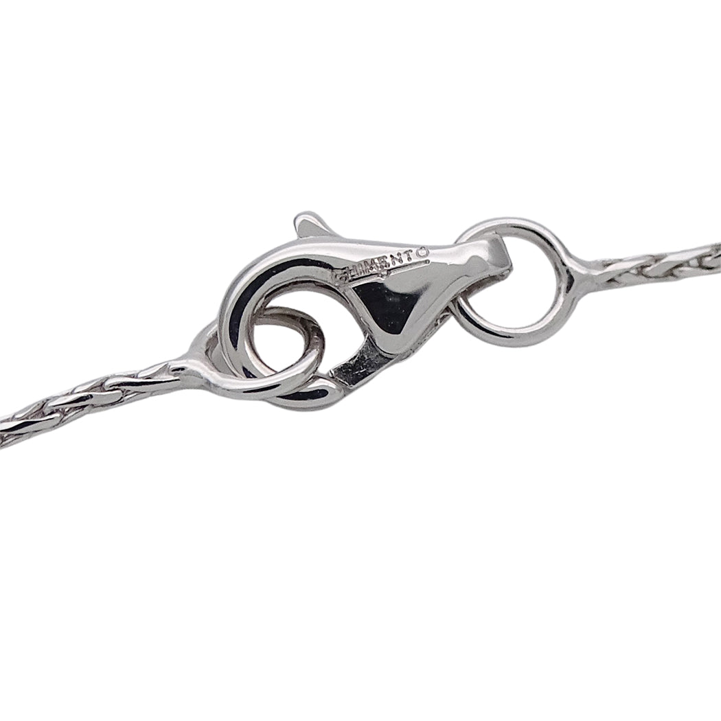 CHIMENTO キメント ネックレス 750WG ホワイトゴールド レディース メンズ 磨き済み【中古】
