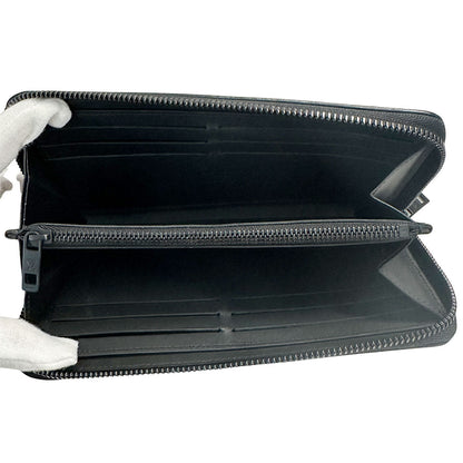 LOUIS VUITTON ルイ・ヴィトン アエログラム ジッピー ウォレット ホリゾンタル 長財布 ノワール ブラック M25952 レザー メンズ 【中古】