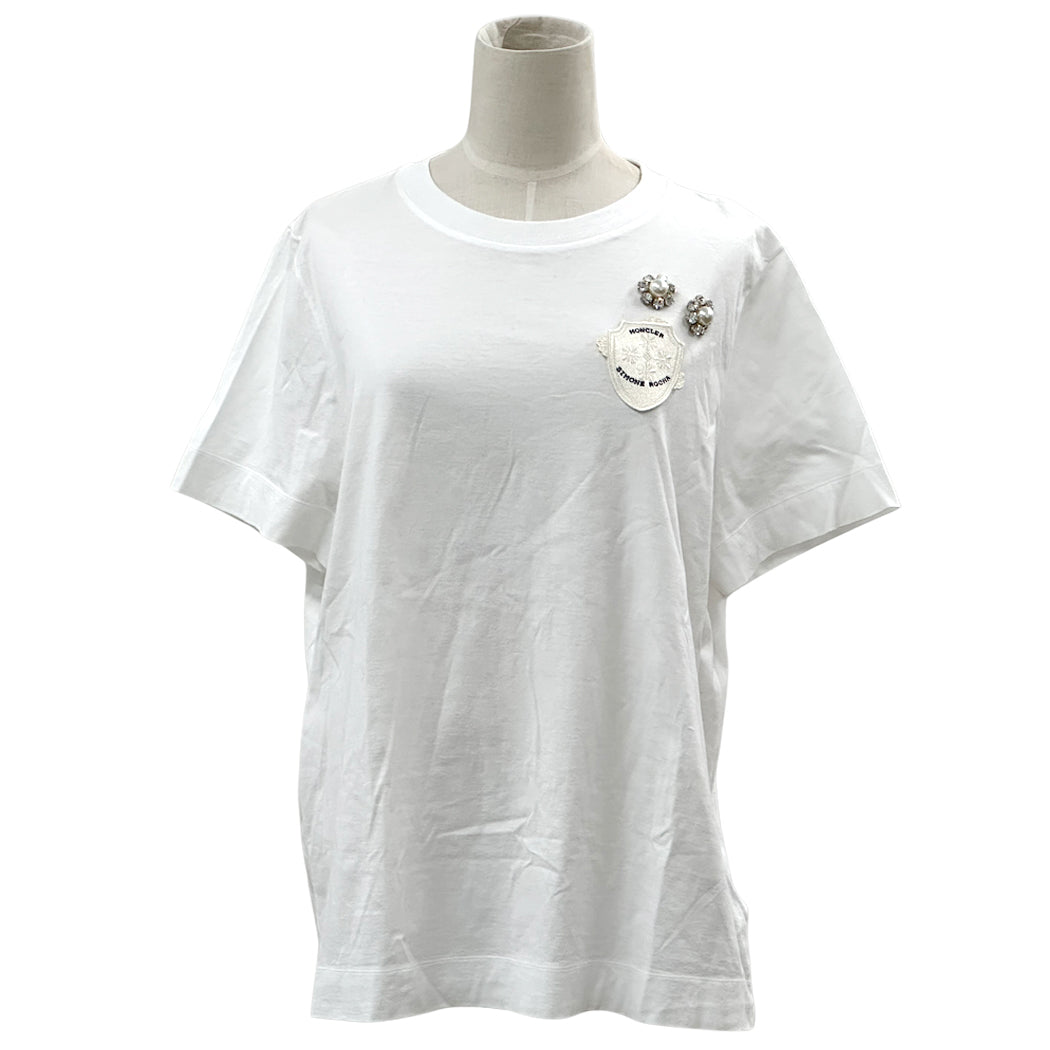 MONCLER モンクレール 半袖Ｔシャツ SIMONE ROCHA シモーネロシャ コラボ ホワイト コットン レディース 【中古】