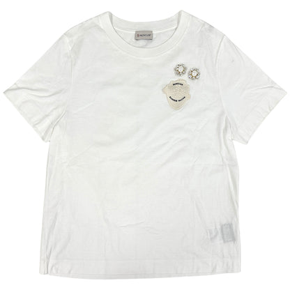 MONCLER モンクレール 半袖Ｔシャツ SIMONE ROCHA シモーネロシャ コラボ ホワイト コットン レディース 【中古】