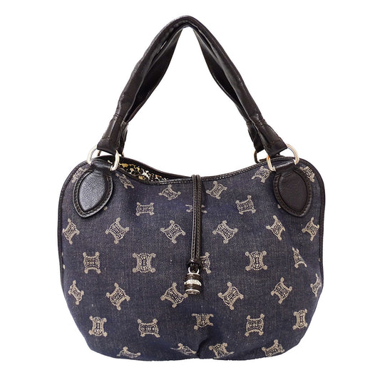 CELINE セリーヌ ハンドバッグ ブルー デニム レディース 【中古】