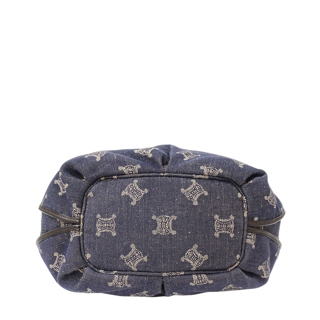 CELINE セリーヌ ハンドバッグ ブルー デニム レディース 【中古】