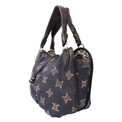 CELINE セリーヌ ハンドバッグ ブルー デニム レディース 【中古】