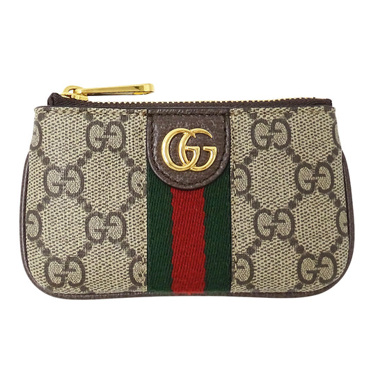 GUCCI グッチ コインケース オフィディア ベージュ ブラウン 671722 GGスプリーム レディース メンズ 【中古】