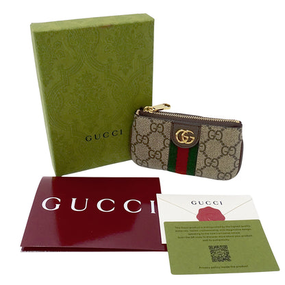 GUCCI グッチ コインケース オフィディア ベージュ ブラウン 671722 GGスプリーム レディース メンズ 【中古】