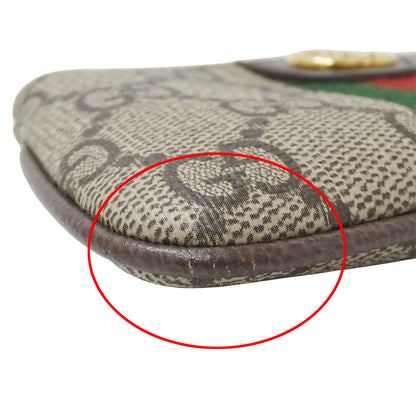 GUCCI グッチ コインケース オフィディア ベージュ ブラウン 671722 GGスプリーム レディース メンズ 【中古】