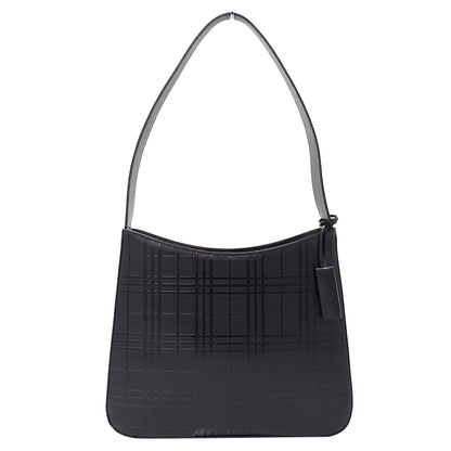 BURBERRY バーバリー ショルダーバッグ ブラック レザー レディース 【中古】