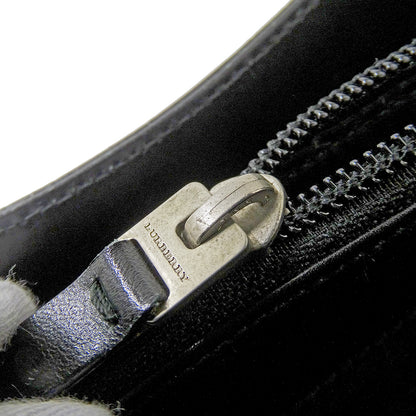 BURBERRY バーバリー ショルダーバッグ ブラック レザー レディース 【中古】