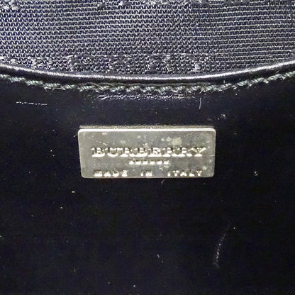 BURBERRY バーバリー ショルダーバッグ ブラック レザー レディース 【中古】