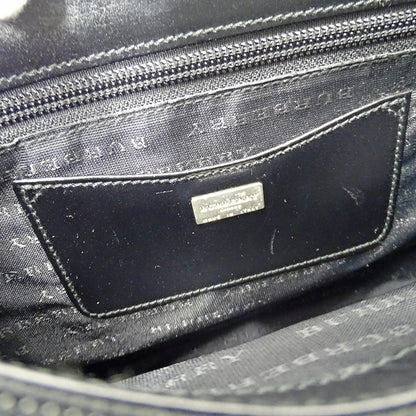 BURBERRY バーバリー ショルダーバッグ ブラック レザー レディース 【中古】