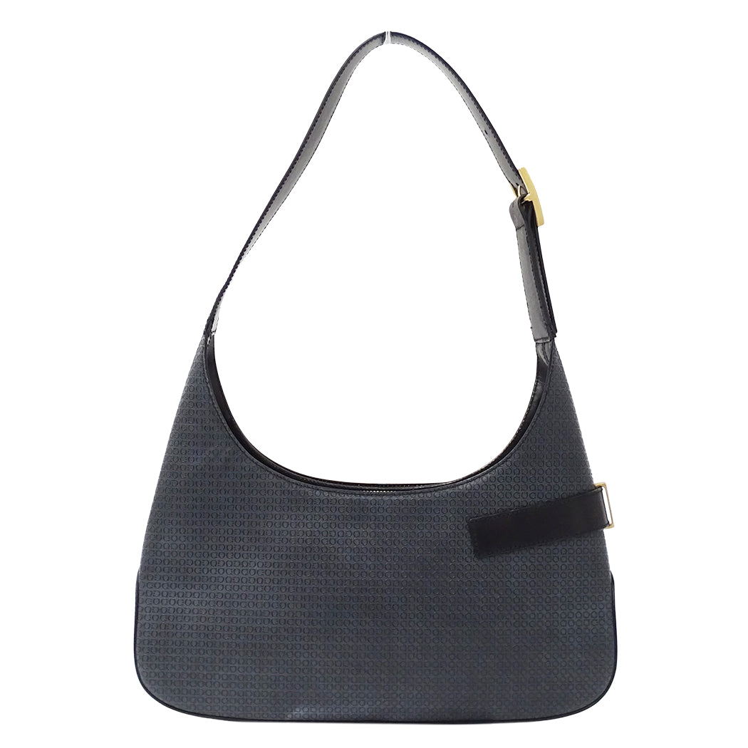 Ferragamo フェラガモ ショルダーバッグ ガンチーニ グレー レザー レディース 【中古】