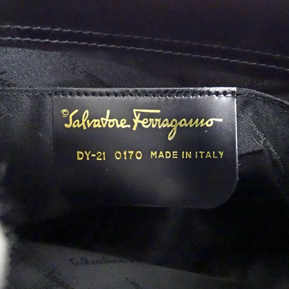 Ferragamo フェラガモ ショルダーバッグ ガンチーニ グレー レザー レディース 【中古】