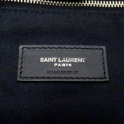 SAINT LAURENT サンローラン トートバッグ ブラック 490793 ラフィア レディース 【中古】