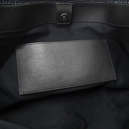 SAINT LAURENT サンローラン トートバッグ ブラック 490793 ラフィア レディース 【中古】