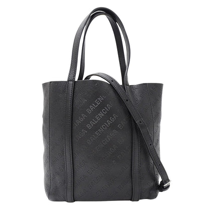 BALENCIAGA バレンシアガ エブリデイ トートXXS 2wayバッグ ブラック 551815 レザー レディース 【中古】