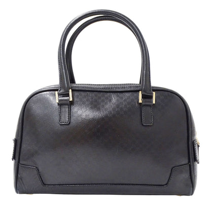 GUCCI グッチ ハンドバッグ マイクログッチシマ ブラック 000・0852 レザー レディース 【中古】