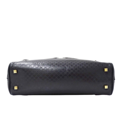 GUCCI グッチ ハンドバッグ マイクログッチシマ ブラック 000・0852 レザー レディース 【中古】