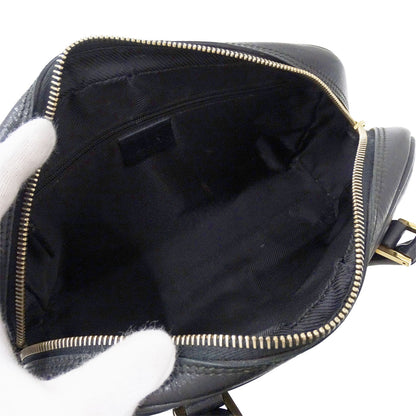 GUCCI グッチ ハンドバッグ マイクログッチシマ ブラック 000・0852 レザー レディース 【中古】