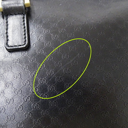 GUCCI グッチ ハンドバッグ マイクログッチシマ ブラック 000・0852 レザー レディース 【中古】