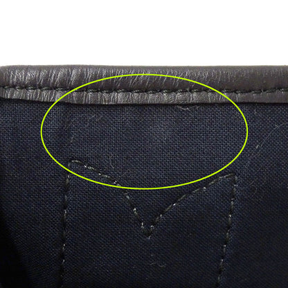 BALENCIAGA バレンシアガ ネイビーカバスS ハンドバッグ アイボリー ブラック 339933 キャンバス レディース 【中古】