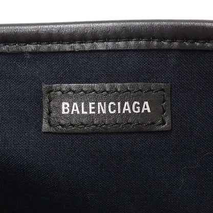 BALENCIAGA バレンシアガ ネイビーカバスS ハンドバッグ アイボリー ブラック 339933 キャンバス レディース 【中古】