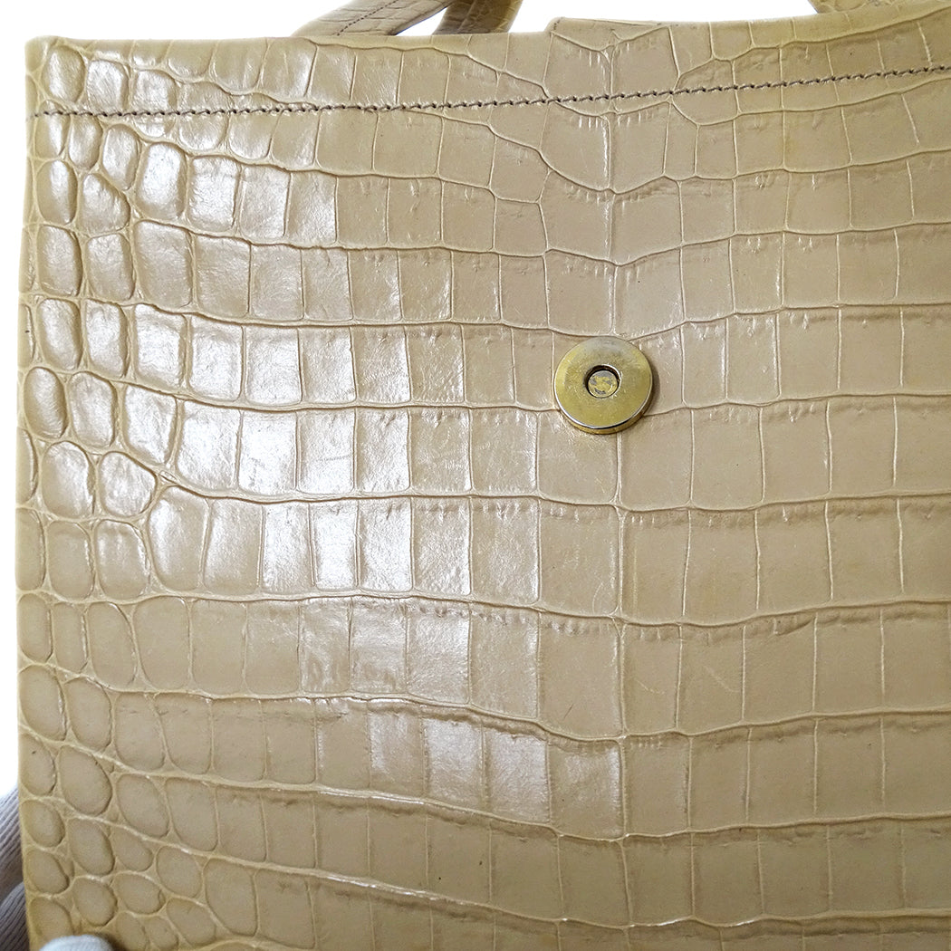 Ferragamo フェラガモ 2wayバッグ ヴァラ ベージュ レザー レディース 【中古】