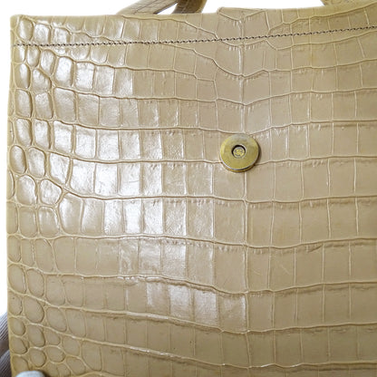 Ferragamo フェラガモ 2wayバッグ ヴァラ ベージュ レザー レディース 【中古】