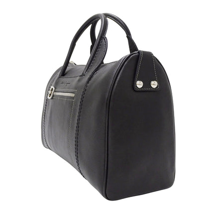 Ferragamo フェラガモ 2wayバッグ ガンチーニ ブラック レザー レディース 【中古】