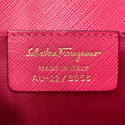 Ferragamo フェラガモ ショルダーバッグ ヴァラリボン ピンク レザー レディース 【中古】