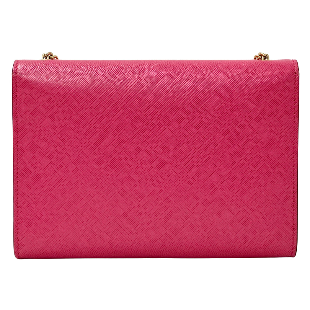 Ferragamo フェラガモ ショルダーバッグ ヴァラリボン ピンク レザー レディース 【中古】