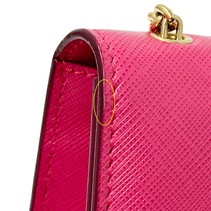 Ferragamo フェラガモ ショルダーバッグ ヴァラリボン ピンク レザー レディース 【中古】