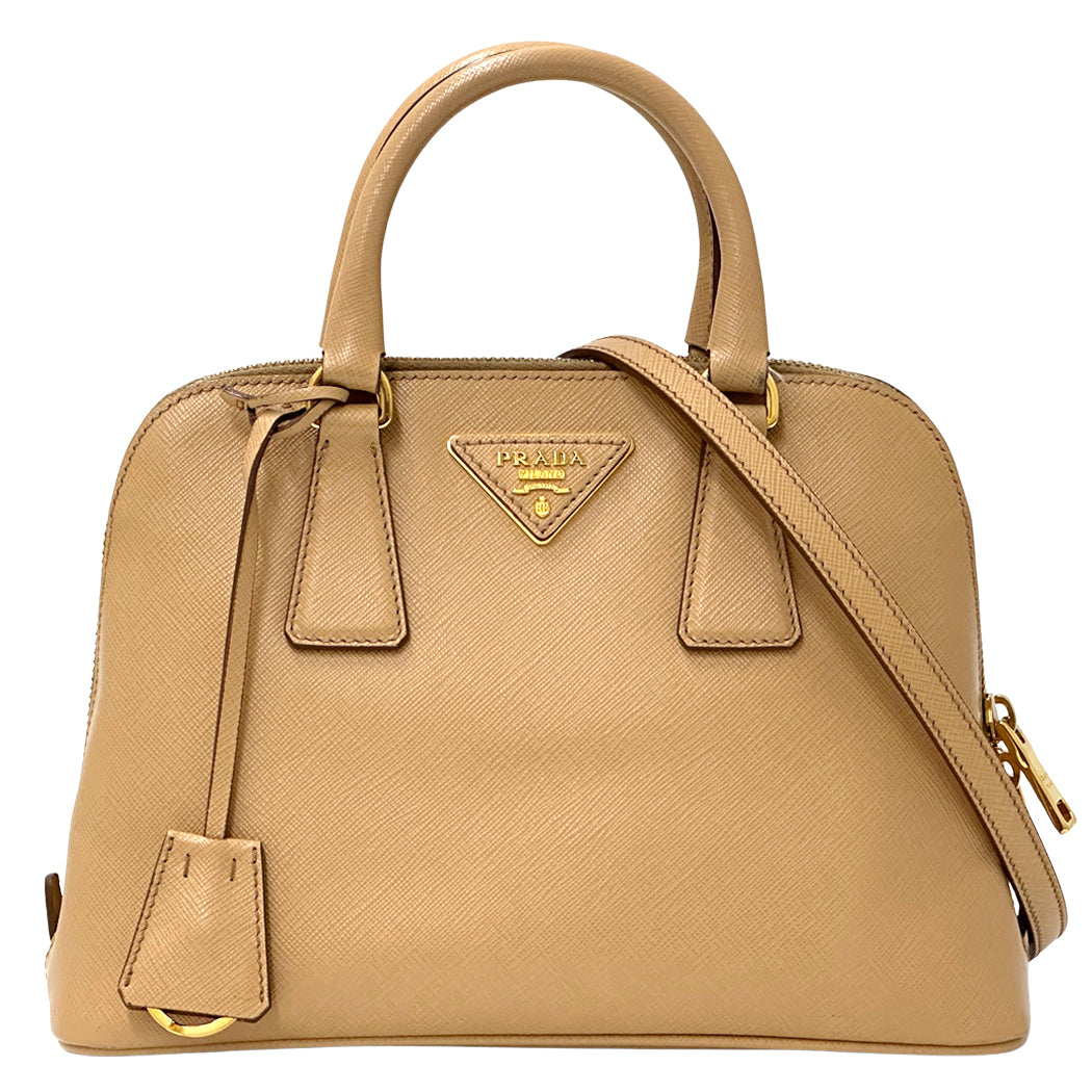 PRADA プラダ プロムナード スモール 2wayバッグ ベージュ BL0838 レディース 【中古】