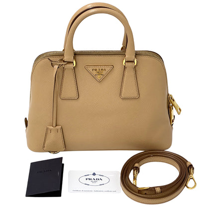 PRADA プラダ プロムナード スモール 2wayバッグ ベージュ BL0838 レディース 【中古】