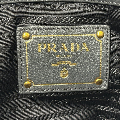 PRADA プラダ トートバッグ グレー 1BG100 レザー レディース 【中古】