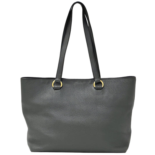 PRADA プラダ トートバッグ グレー 1BG100 レザー レディース 【中古】