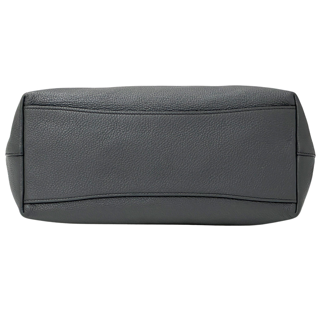 PRADA プラダ トートバッグ グレー 1BG100 レザー レディース 【中古】