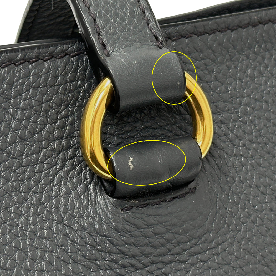 PRADA プラダ トートバッグ グレー 1BG100 レザー レディース 【中古】