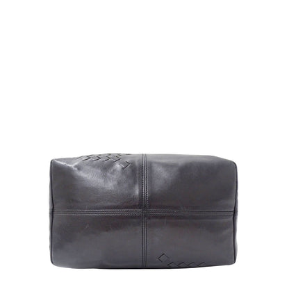 BOTTEGAVENETA ボッテガ・ヴェネタ ハンドバッグ イントレチャート ブラック レザー レディース 【中古】