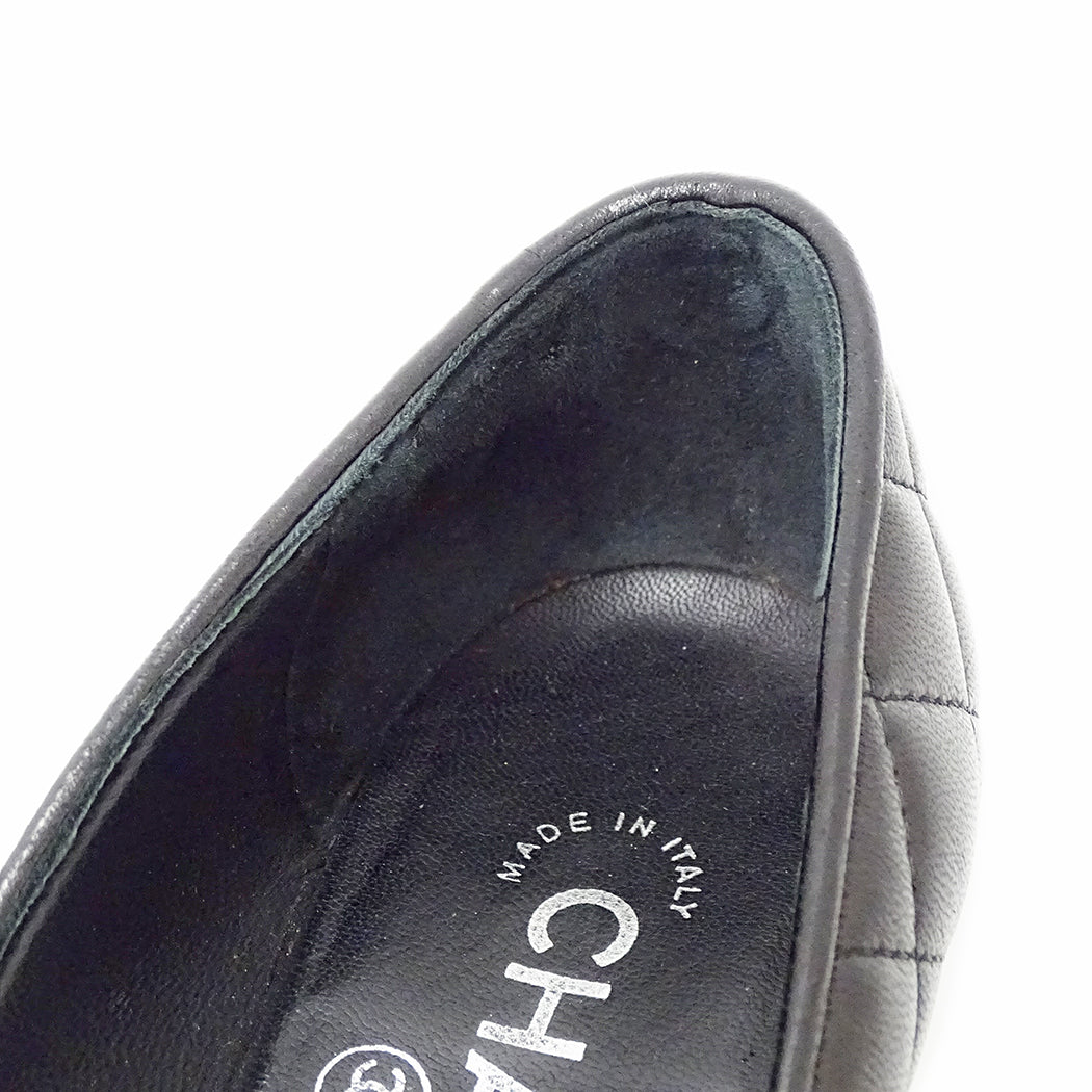 CHANEL シャネル パンプス マトラッセ ブラック レザー レディース 【中古】