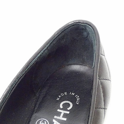 CHANEL シャネル パンプス マトラッセ ブラック レザー レディース 【中古】