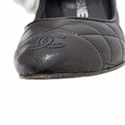 CHANEL シャネル パンプス マトラッセ ブラック レザー レディース 【中古】
