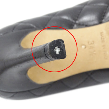 CHANEL シャネル パンプス マトラッセ ブラック レザー レディース 【中古】